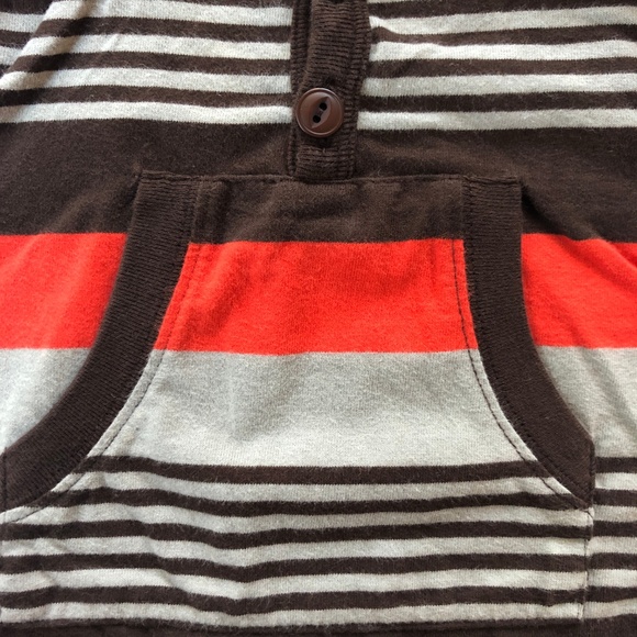 Tea Collection Bund Stripe Hooded Romper - Picture 5 of 5